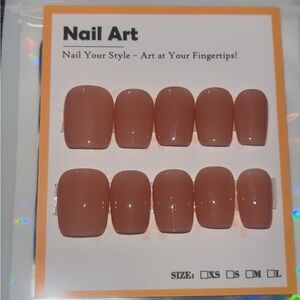 10 PC Hand Crafted Classic Nude Nails NWT
